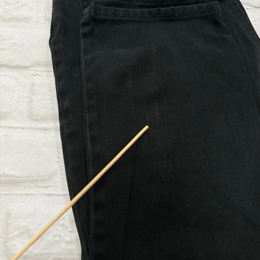 Lauren Ralph Lauren‎ Woman Black High Rise Straight Leg Boyfriend Jeans Sz 8 Y2K
